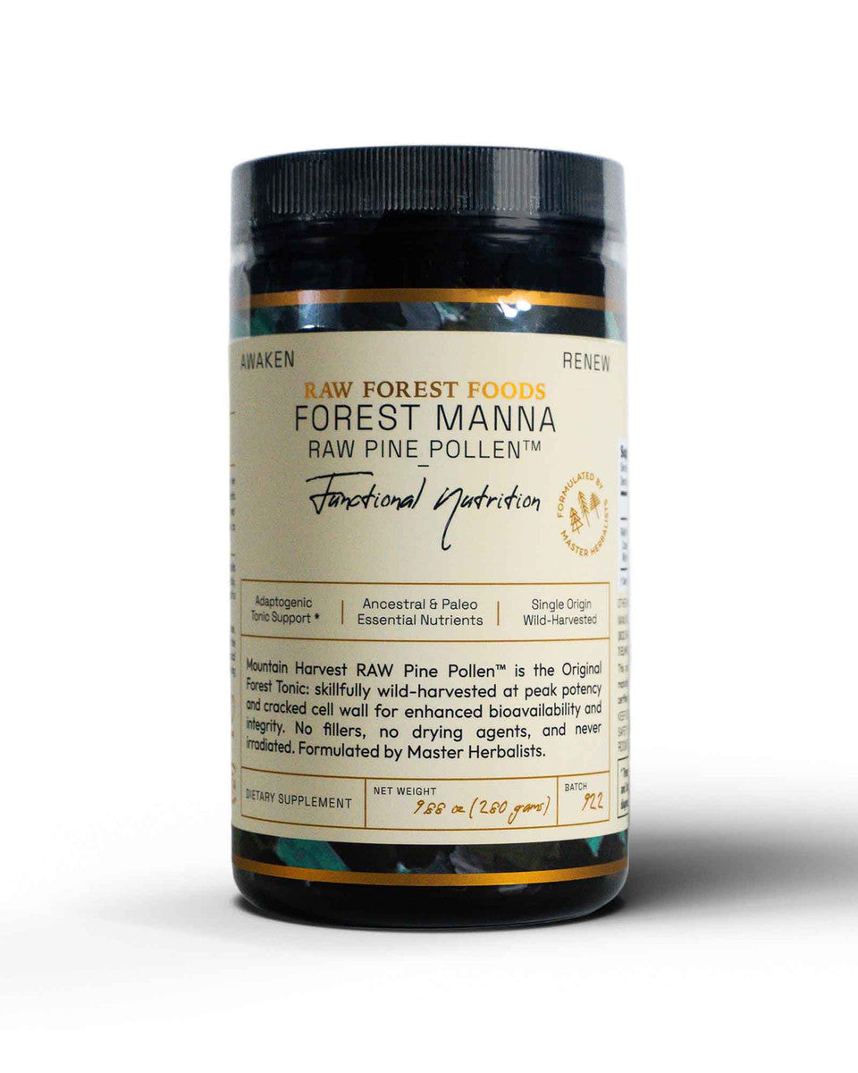 Forest Manna RAW Pine Pollen Powder » 280 Gram Jar