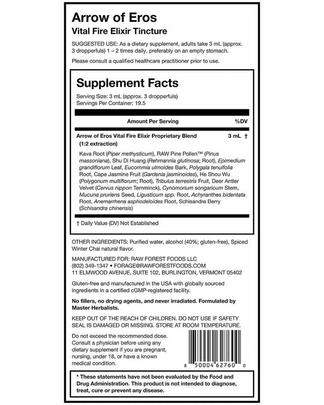 Arrow of Eros Vital Fire Aphrodisiac Elixir Tincture » 2 Ounce Bottle