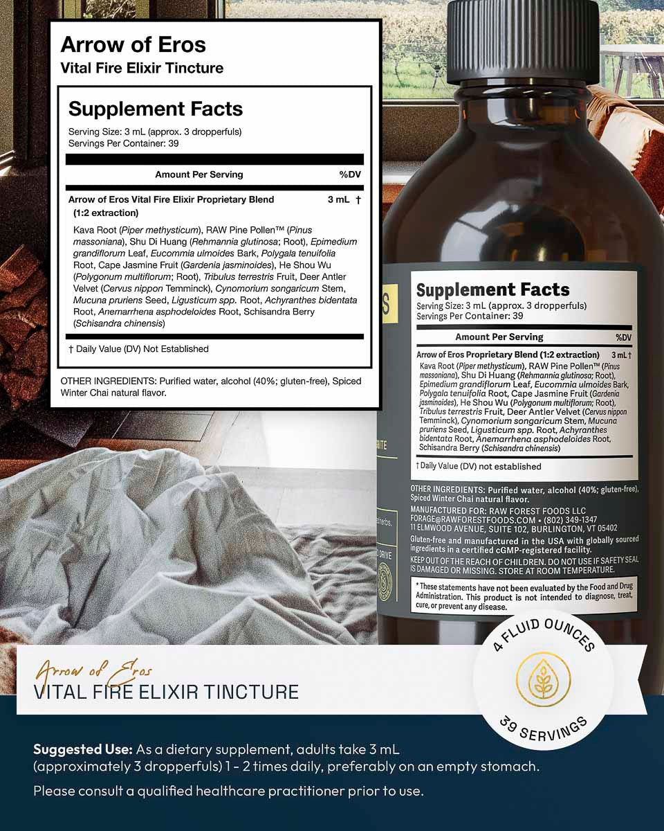 Arrow of Eros Vital Fire Aphrodisiac Elixir Tincture » 4 Ounce Bottle