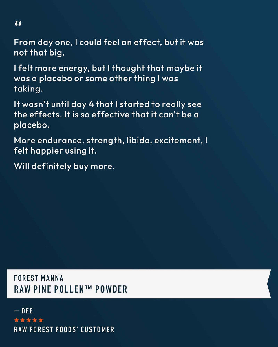 Forest Manna RAW Pine Pollen Powder » 280 Gram Jar