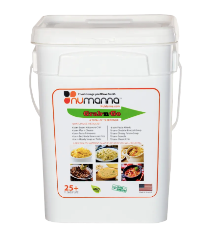 NuManna Grab-N-Go Emergency Food | 80 Servings