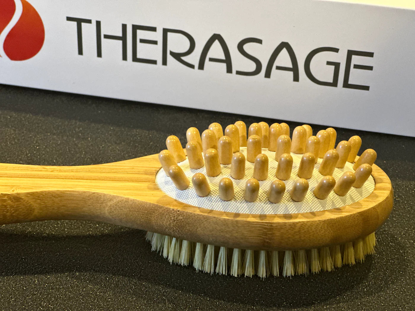 TheraBrush Deluxe With Copper Bristles - LONG HANDLE (Vegan)