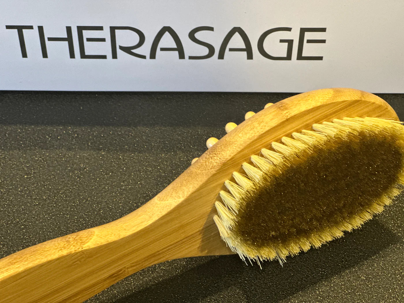 TheraBrush Deluxe With Copper Bristles - LONG HANDLE (Vegan)
