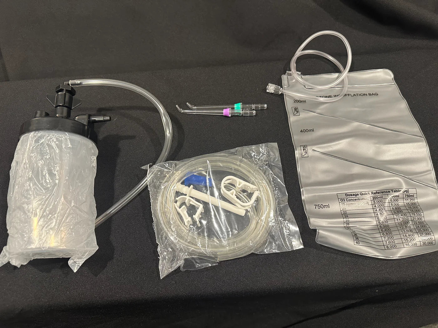 TheraO3 - Bubbler Insufflation Accessory Bundle (Insufflator, Hydration Cup, O3 Collect Bag, 2 dental tips)