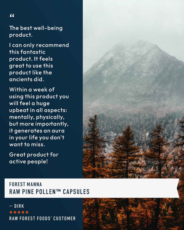 Forest Manna RAW Pine Pollen Capsules » 120 Count Bottle