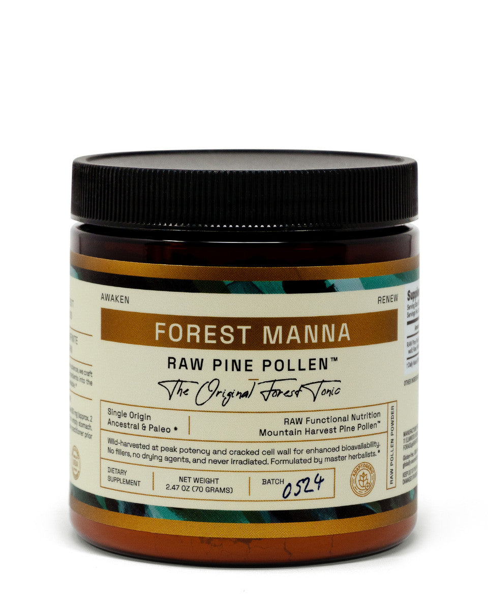 Forest Manna RAW Pine Pollen Powder » 70 Gram Jar