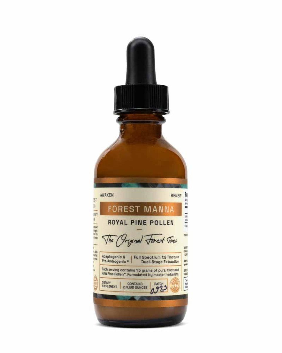 Forest Manna Royal Pine Pollen Tincture » Pure RAW Pine Pollen » 2 Ounce Bottle
