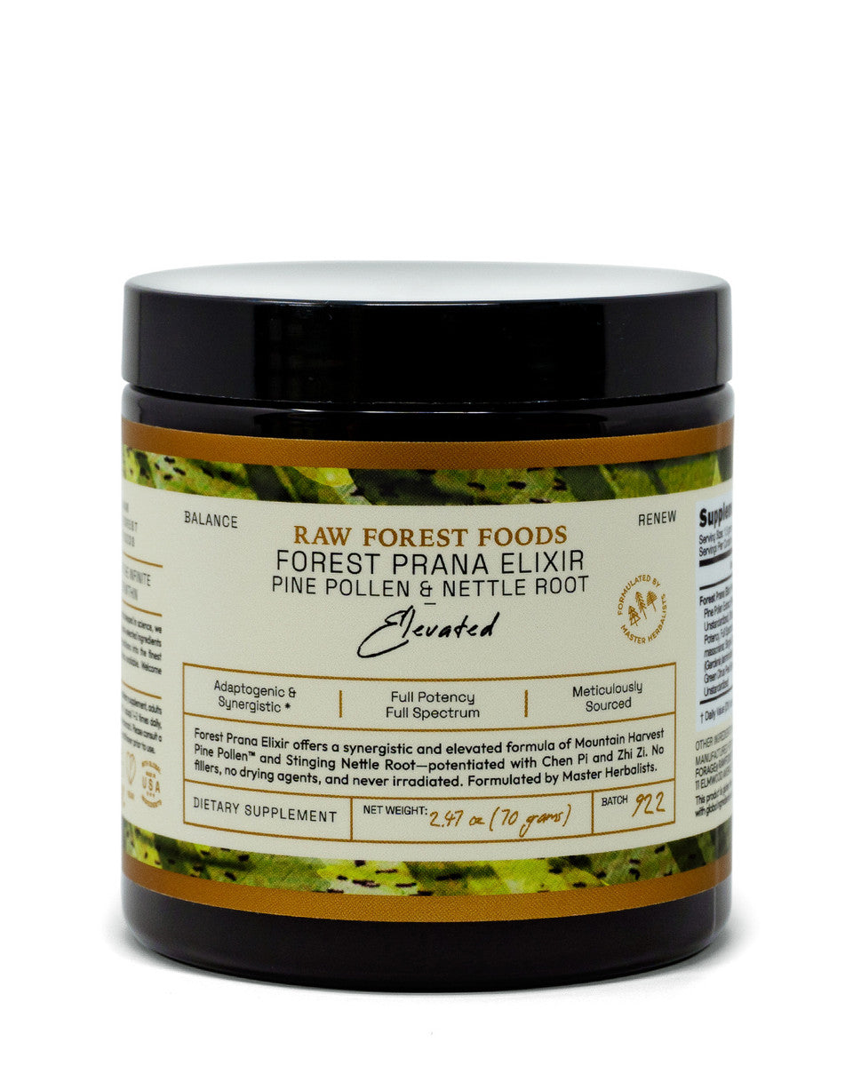 Forest Prana Elixir Pine Pollen and Nettle Root Powder » 70 Gram Jar