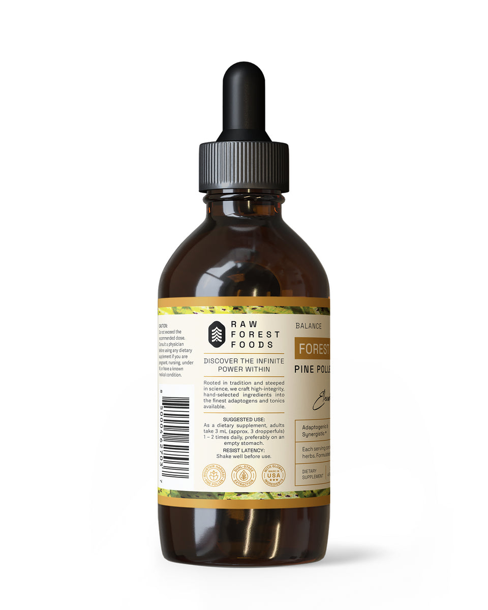 Forest Prana Elixir Pine Pollen and Nettle Root Tincture » 4 Ounce Bottle