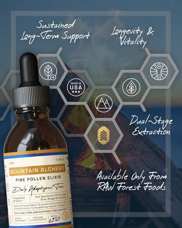 Mountain Alchemy Pine Pollen Elixir Tincture » 2 Ounce Bottle