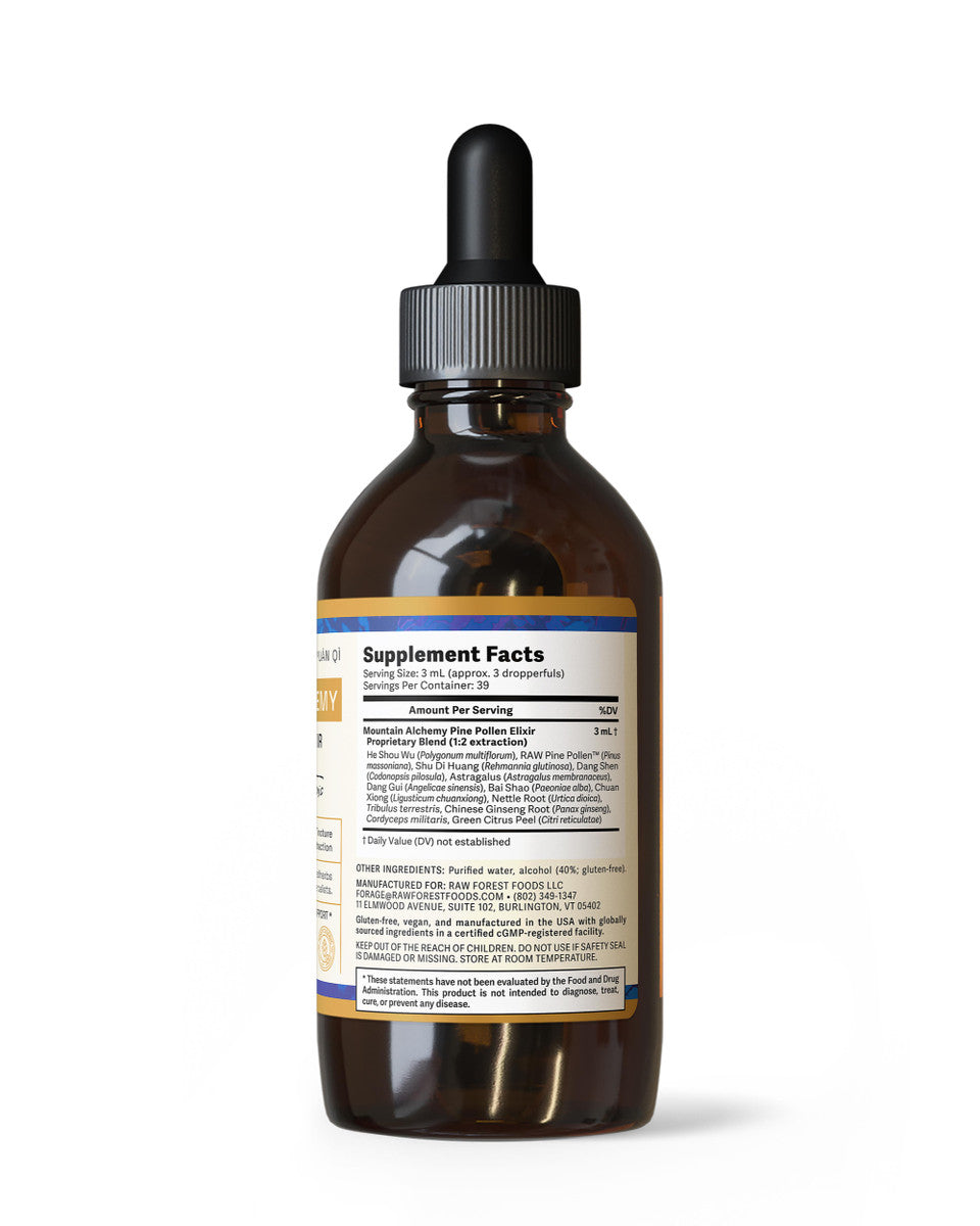 Mountain Alchemy Pine Pollen Elixir Tincture » 4 Ounce Bottle