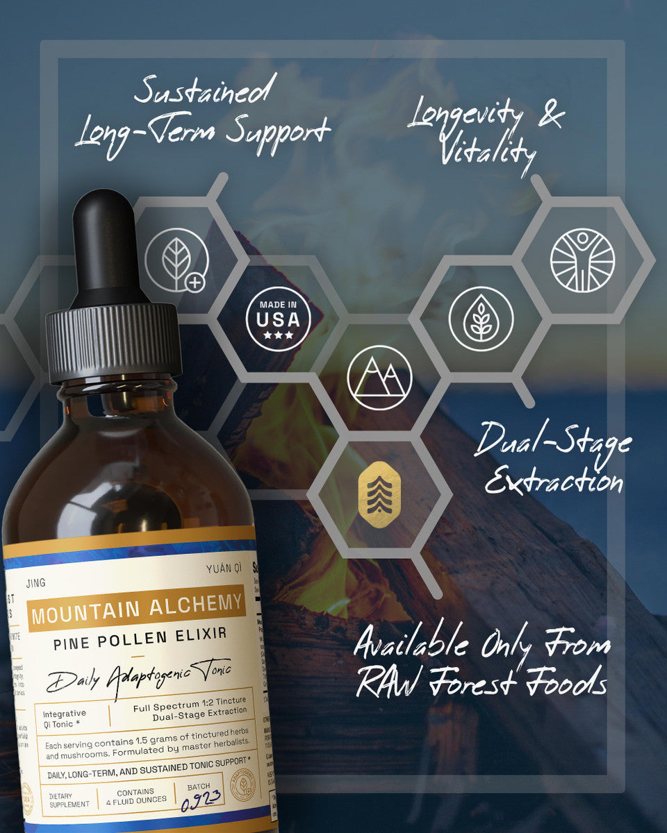 Mountain Alchemy Pine Pollen Elixir Tincture » 4 Ounce Bottle