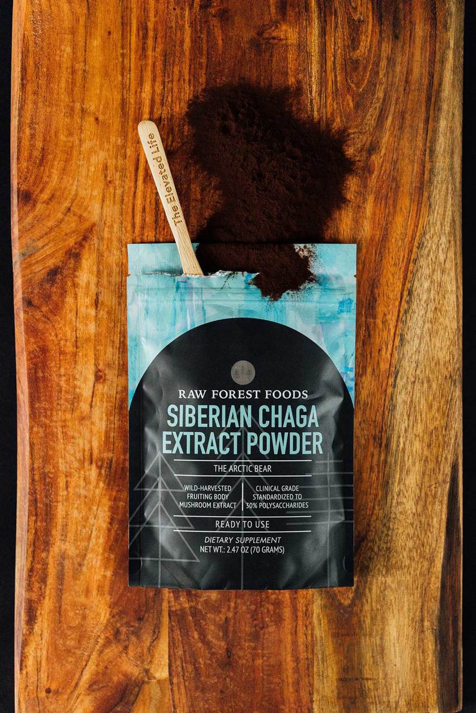 Wild Siberian Chaga Extract Powder » 70 Gram Pouch