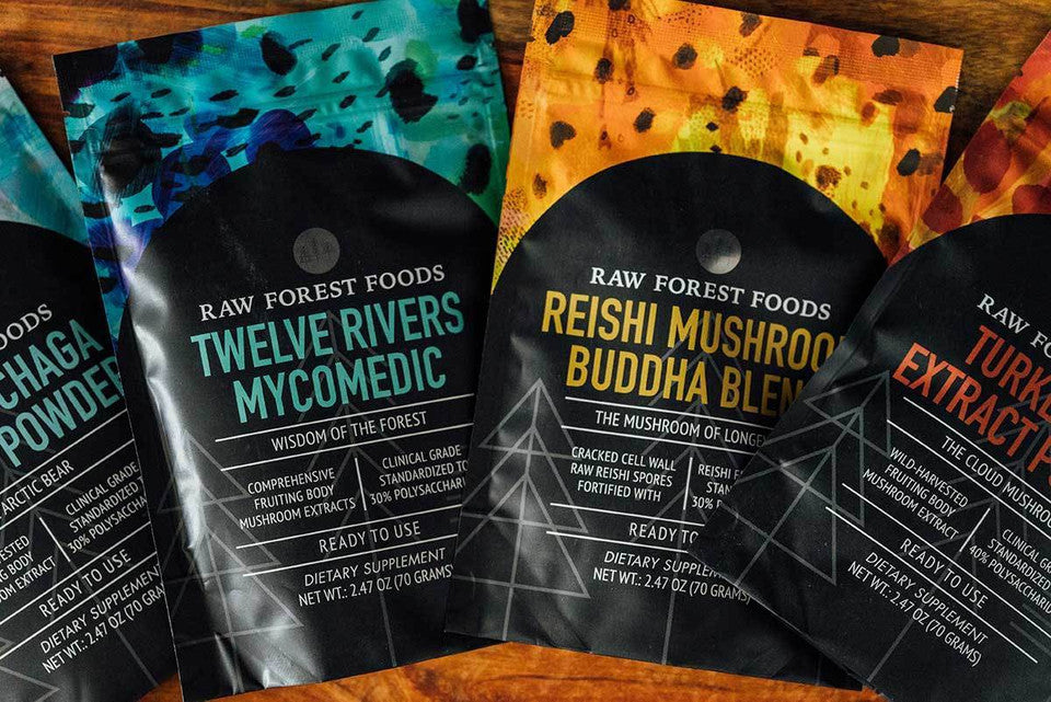 Duanwood Reishi Buddha Blend » RAW Reishi Spores and Extract Powder » 70 Gram Pouch