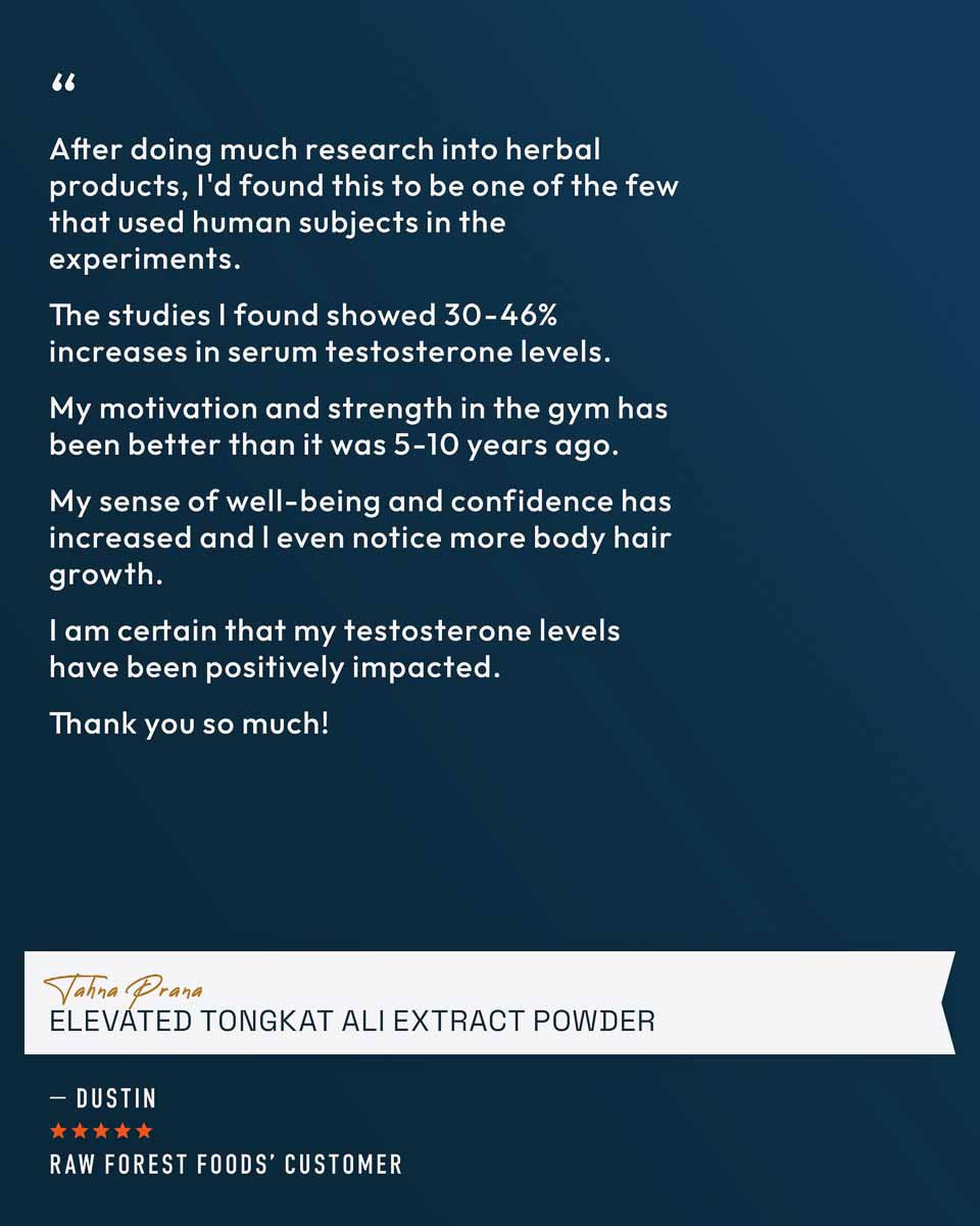 Tahna Prana Elevated Tongkat Ali Extract Powder » With Eurycomanone » 70 Gram Jar